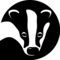 Badger logo pin drop