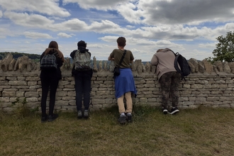 Young people on adder watch at Crickley Hill
