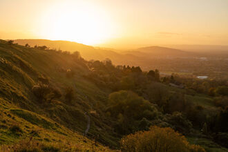 Autumnul shot of Crickley Hill