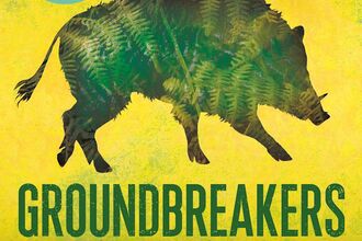 A cover of the book Groundbreakers with a picture of a boar on it