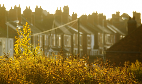 Houses in autumn