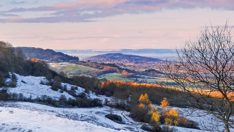 Winter landscape at Barrow Wake reserve