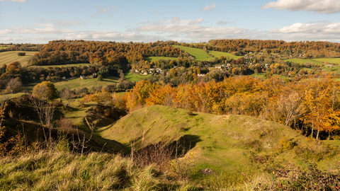 View of the Slad Valley from Swifts Hill
