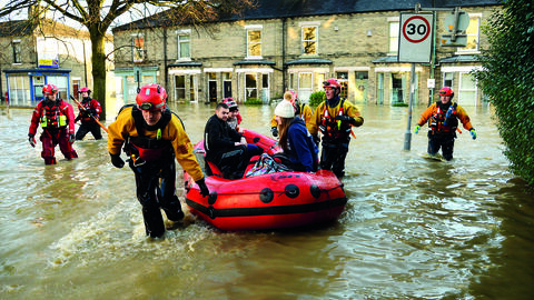 flooded street