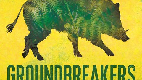 A cover of the book Groundbreakers with a picture of a boar on it