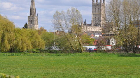Gloucester Catherdral from Alney Island