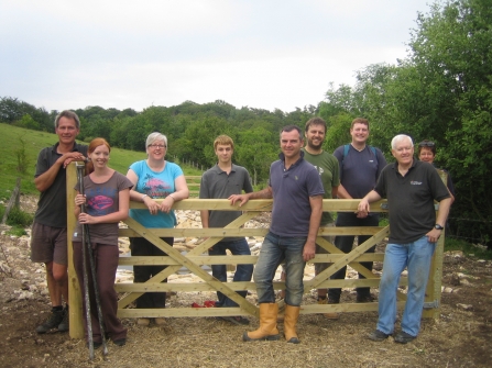 Volunteers at Daneway Banks