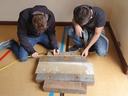 Working together to build a bench for the Ernest Gimson exhibition at The Wilson, Cheltenham