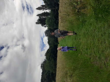 Heidi and Eddie walking