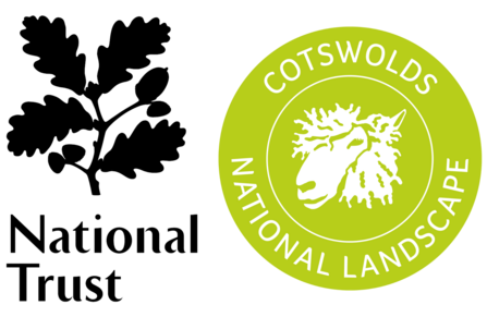 The National Trust and Cotswold National Landscape logo