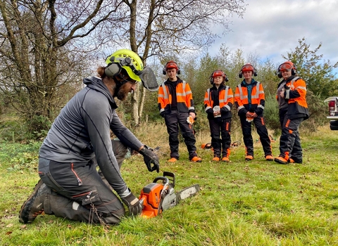 Chainsaw training