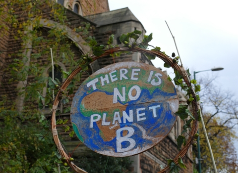 There is no planet B sign