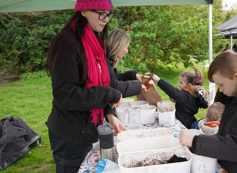 GWT Do One Thing Project Officer Carmen at our Wild Child Festival 2024