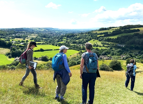 Picture of HabiMap Volunteers surveying a nature reserve
